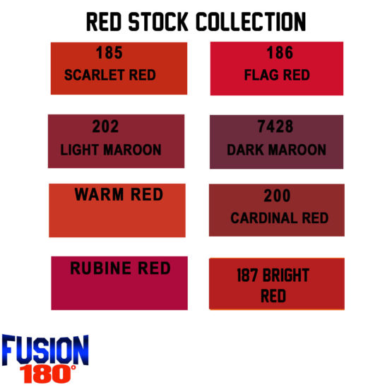 Red Fusion 180°Ink Stock Collection